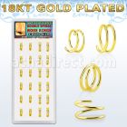 dnsm232 caja unidades aro nariz espiral plata esterlina chapado oro externo