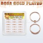 dnsm33 caja 18 aros nariz plata esterlina 0 6mm oro rosa 9 bola 9 bola 10mm mayorista