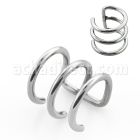 ecf3 clip helix falso clip acero quirurgico doble aro distribuidor mayorista