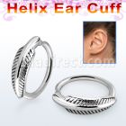 echfe piercing helix tipo ear cuff acero quirurgico pluma venta