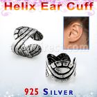 ehvcf19 piercing helix tipo ear cuff plata esterlina entrelazado ola mayorista