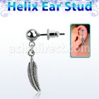 erbd638 piercing oreja helix acero quirurgico bola pluma al por mayor