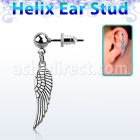 erbd653 piercing oreja helix acero quirurgico bola ala pajaro lisa al por mayor