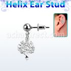 erbd697 piercing oreja helix acero quirurgico bola arbol vida colgado vendido por pieza venta