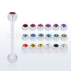 fbbajb5 barbell lengua bio flexible bola 5mm joya bisel bola lisa 5mm inferior venta