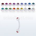 fbneajb3 banana ceja bio flexible bolas 3mm joya bisel distribuidor