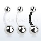 fbng piercing ombligo bio flexible bola 5 8mm acero distribuidor