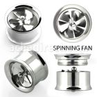 fpfa dilatacion tunel doble flare acero 316l brillo espejo tornillo interno el ventilador gira libremente cuando le soplas venta