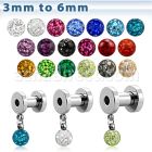 fpg2d5 dilatacion tunel acero quirurgico 6mm multi cristal ferido 6mm distribuidor mayorista