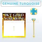 g9nbge7 piercing nariz hueso oro 9 kts 0 6mm turquesa 2mm distribuidor mayorista