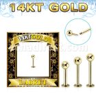 glbb3 labret ceja oro 14 kts bola presion 3mm mayorista