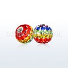 gmfr8 bola 8mm multi cristal ferido bandera gay rosca distribuidor mayorista