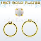 gpnho2 aros nariz continuos plata 925 oro 18 kts opalo 2mm venta