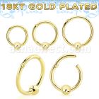 gpsegh16b3 18k gold plated silver hinged segment ring 16g