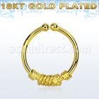gpsep12b anillo septum falso plata 925 oro 18 kts 1mm alambre atado mitad 12mm distribuidor