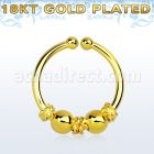 gpsep12f anillo septum falso plata 925 oro 18 kts 1mm alambre balines bolas 12mm venta