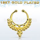 gpsepd9 falso septum plata 925 oro 18 kts 1mm decorado indio 12mm venta