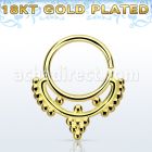 gpsepv4 aro septum plata 925 oro 18 kts 1mm minimalista indio 8mm distribuidor mayorista