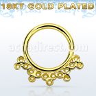 gpsepv5 aro septum plata 925 oro 18 kts 1mm elaborado indio 8mm al por mayor