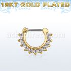 gsepc16 septum click plata 925 oro 18 kts barra cierre acero 316l zirconia distribuidor mayorista