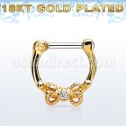 gsepk16 septum click plata 925 oro 18 kts barra cierre acero 316l arco baja zirconia centro distribuidor mayorista