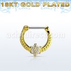 gsepr16 septum clicker plata 925 oro 18 kts barra cierre acero 316l flor hecha zirconia barra 14 516 6mm 8mm mayorista