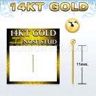 gysb1b piercing nariz doblar tu mismo oro 14 kts con bola 1 5mm al por mayor