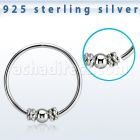 hr11 aro continuo nariz plata 925 0 6mm alambre balines bola centro 10mm venta