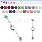 inbpr5 barbell industrial loop acero 316l bolas perlas falsas 5mm distribuidor mayorista