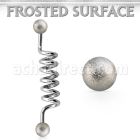 indfo5 barbell industrial espiral acero quirurgico bolas acero esmeriladas 5mm al por mayor