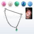 indsdo1 barbell industrial acero quirurgico bolas 5mm conectadas por una bola opalo 5mm distribuidor