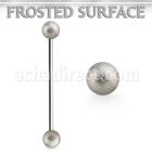 info5 barbell industrial acero quirurgico bolas acero esmerilado 5mm venta