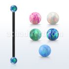 intop4s barbell industrial acero 316l anodizado bolas opalo 4mm mayorista