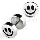 ip5 plug falso acero brillo espejo logo carita sonriente rayado laser lado 8mm distribuidor