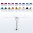 lbajb4s labret acero 316l bola bio flex 4mm cristal bisel venta