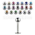 lbc4s labret acero quirurgico bola joya bisel 4mm venta