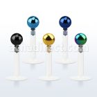 lbitb labret bio flexible bola acero anodizado presion 3mm mayorista