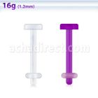 lbrt16 labret retenedor acrilico flexible 16g distribuidor
