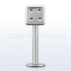 lbsdi4s labret acero quirurgico dado 4mm distribuidor