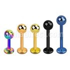 lbtb4s labret acero quirurgico anodizado bola 4mm mayorista