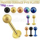 lbtfo4s labret acero 316l anodizado bola acero esmerilado 4mm distribuidor