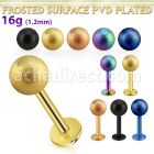 lbtfo5s labret acero 316l anodizado bola acero esmerilado 5mm al por mayor