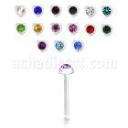 nbac5 piercing nariz hueso acrilico transparente corazon cristal redondo 1 4mm centro distribuidor