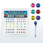 nbmtbx caja display piercing nariz hueso plata esterlina 925 0 6mm bola 1 5mm distribuidor