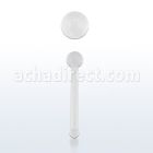 nbrt20 retainer piercing nariz hueso acrilico flexible transparente distribuidor mayorista