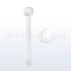 nbrt retainer piercing nariz hueso acrilico flexible transparente 0 6mm distribuidor mayorista