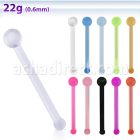 nbrta retainer piercing nariz hueso acrilico flexible 0 6mm bola 1 5mm distribuidor