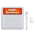 nbrtbx caja display retainers piercing nariz hueso acrilico flexible 0 6mm mayorista