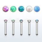 nbsop piercing nariz hueso acero quirurgico 1mm opalos sinteticos redondos 1 5mm distribuidor