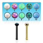 nbtsop piercing nariz hueso acero 316l anodizado 1mm opalos sinteticos redondos 1 5mm al por mayor